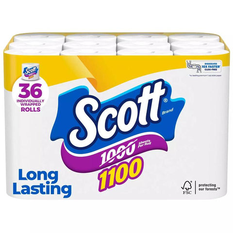 Scott toilet paper 36 rolls (1100 sheet)