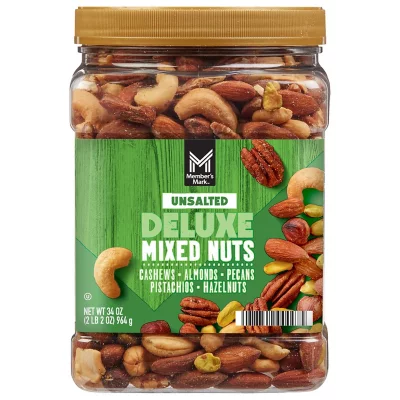 MM Unsalted Deluxe Mixed Nuts