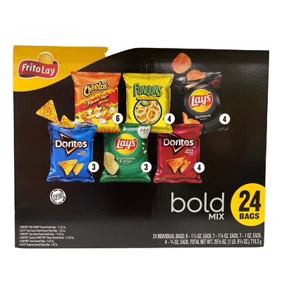 Frito Lay Bold Mix Chips 24 Bags
