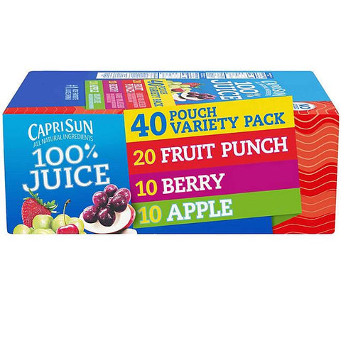 CAPRISUN 100% JUICE VARIETY PACK