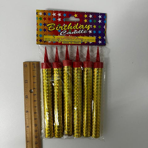 12cm Small Birthday Candles 100 Case