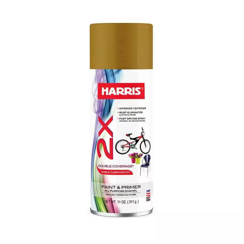 Harris 2X Gloss Paint Spray 11oz Gold