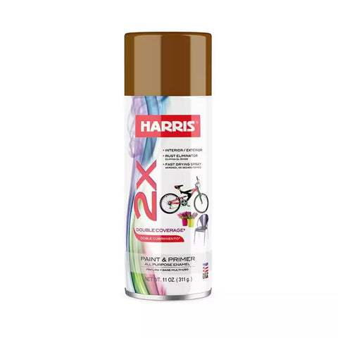 Harris 2X Gloss Paint Spray 11oz Copper
