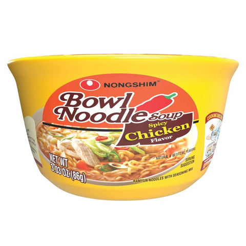 Nongshim Spicey Chicken Ramen Noodle Soup Bowl
